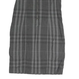 BURBERRY BRIT Womens Grey Check Day Dress Polyester Short Sleeve UK 12
