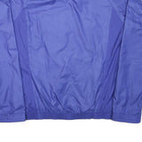 PUMA Womens Blue Polyester Blend Track Jacket L Zip Plain Sport Activewear