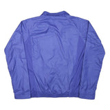 PUMA Womens Blue Polyester Blend Track Jacket L Zip Plain Sport Activewear