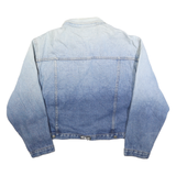 WATCH LA Womens Blue Cotton Denim Jacket 3XL Classic Button Closure Casual