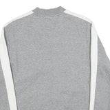 PUMA Mens Grey & White Zip Jacket L Cotton Blend Plain Sportswear Casual