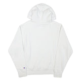 CHAMPION Mens White Pullover Hoodie S Cotton Blend Casual Sportswear