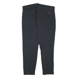 LEVI'S Mens Black Slim Trousers W36 L27 Cotton Blend Zip Close Fit Casual