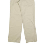 DICKIES Mens Cotton Blend Beige Regular Straight Fit Trousers W28 L30 Workwear