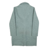 TOM TAILOR Womens Grey Jacket M Polyester Button Classic Regular Fit Textured