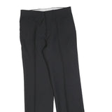 FARAH Womens Black Regular Fit Straight Polyester Trousers W30 L31 Smart Casual