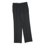 FARAH Womens Black Regular Fit Straight Polyester Trousers W30 L31 Smart Casual