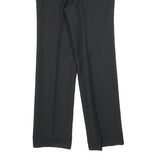FARAH Womens Black Regular Fit Straight Polyester Trousers W30 L31 Smart Casual