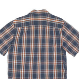 CARHARTT Mens Blue & Orange Check Shirt M Cotton Blend Casual Workwear