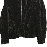 BOGNER Womens Black Jacket UK 14 Viscose Blend Zip Stylish Soft Finish