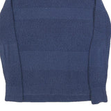 FAT FACE Womens Blue Patterned Jumper Crew Neck Basic Knit UK 8 Cotton Blend