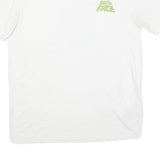 THE NORTH FACE Mens White Graphic T-Shirt M Short Sleeve Crew Neck Logo Print