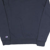 CHAMPION Mens Navy Blue Crew Neck S Cotton Blend Logo Sweatshirt
