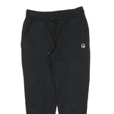 FILA Womens Joggers Black Slim Tapered S W28 L26 Cotton Blend Logo Casual