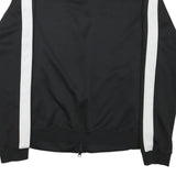 NIKE Womens Black & White Basketball Coach Zip Jacket M Polyester Blend Track