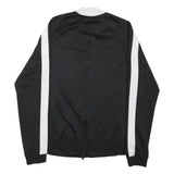 NIKE Womens Black & White Basketball Coach Zip Jacket M Polyester Blend Track