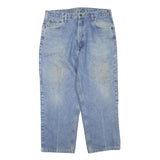 CARHARTT Mens Jeans Blue Regular Straight Denim Light W38 L27 Classic Casual