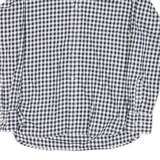 TOMMY HILFIGER Mens Blue & White Check Shirt M Long Sleeve Button Collar Casual