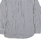 TOMMY HILFIGER Mens Blue & White Check Shirt M Long Sleeve Button Collar Casual
