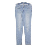 LEVI'S 711 Womens Slim Blue Denim Light W28 L32 Slim Fit Jeans