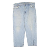 CARHARTT Mens Jeans Blue Regular Straight Denim Medium W42 L30 Workwear Zip