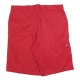 DICKIES Mens Red Casual Shorts 2XL W44 Cotton Blend Comfortable Durable