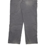 DICKIES Mens Cotton Blend Grey Regular Fit Straight Leg Trousers W34 L30