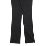 DICKIES Womens Cotton Blend Black Slim Straight Trousers W26 L32 Zip Closure