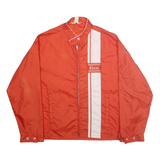 COORS Mens Red & White Nylon Zip Jacket XL Casual Racing Inspired Lightweight