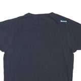 BENCH Womens Navy Blue Graphic T-Shirt XL Short Sleeve Crew Neck Cotton Blend