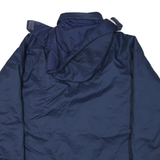 NIKE Mens Blue & Navy Lacrosse Outdoor Jacket S Polyester Blend Relaxed Fit Zip