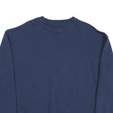 LEVI'S Mens Blue Cotton Blend Crew Neck L Sweatshirt Logo Printed Casual Wear