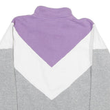 FILA Womens Purple & White & Grey Sweatshirt Pullover XL Half Zip Casual Sports