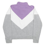 FILA Womens Purple & White & Grey Sweatshirt Pullover XL Half Zip Casual Sports