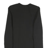 ZARA Womens Black Jacket S Polyester Blend Button Plain Formal Stylish