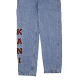 KARL KANI Mens Regular Blue Denim Jeans W30 L30 Cotton Blend Zip Pockets