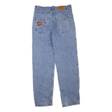 KARL KANI Mens Regular Blue Denim Jeans W30 L30 Cotton Blend Zip Pockets