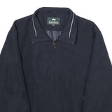 KINGFIELD Mens Navy Zip Jacket L Polyester Blend Classic Casual Outerwear