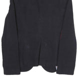 ZARA Womens Black Navy & Red Elbow Patch Button Jacket S Polyester Blend Blazer