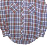 WRANGLER Mens Blue Red & Green Check Shirt XL Long Sleeve Button Western Casual