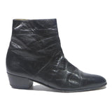 STACY ADAMS Mens Dress Ankle Boots Black Leather UK 9.5 Classic Stylish Formal
