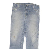 DICKIES Mens Jeans Blue Regular Straight Denim Medium W38 L32 Distressed