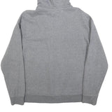 CALVIN KLEIN Womens Grey Hoodie XS Cotton Blend Casual Pullover Sweatshirt