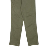 LEVI'S Womens Cotton Blend Green Regular Straight Trousers W27 L25 Button