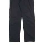 LACOSTE Mens Regular Black Cotton Blend Trousers W34 L30 Zip Classic Fit