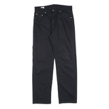 LACOSTE Mens Regular Black Cotton Blend Trousers W34 L30 Zip Classic Fit