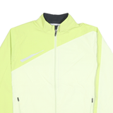 NEW BALANCE Womens Yellow & Cream Running Jacket XL Polyester Blend Zip