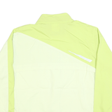 NEW BALANCE Womens Yellow & Cream Running Jacket XL Polyester Blend Zip