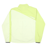 NEW BALANCE Womens Yellow & Cream Running Jacket XL Polyester Blend Zip