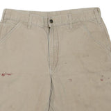 CARHARTT Mens Shorts Beige Casual M W34 Workwear Utility